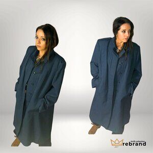 Vintage Wool All-Weather Coat- "Freed & Freed International" Size- Large/XL  (19